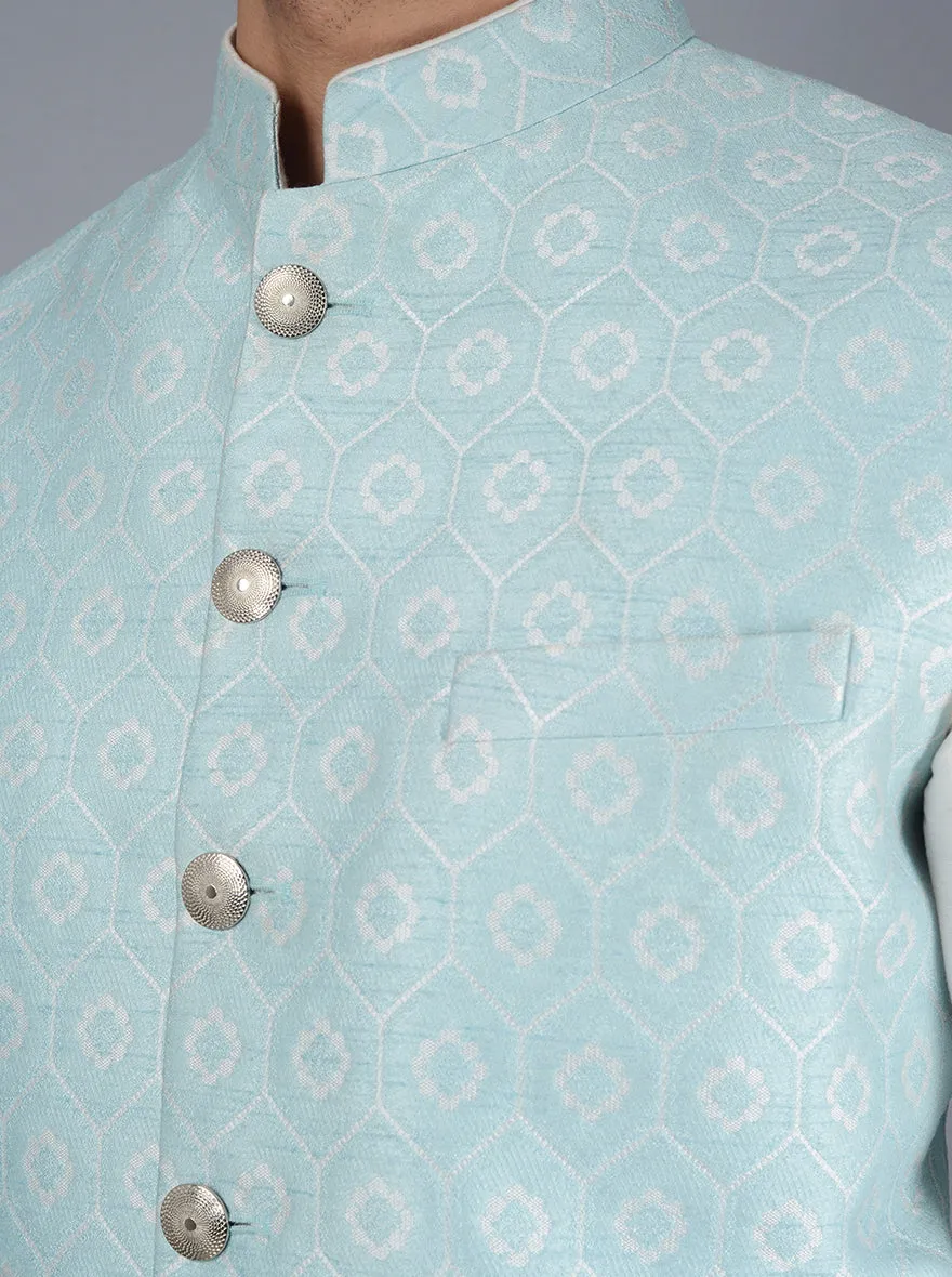 Blue Bandhgala Jacket | Azania